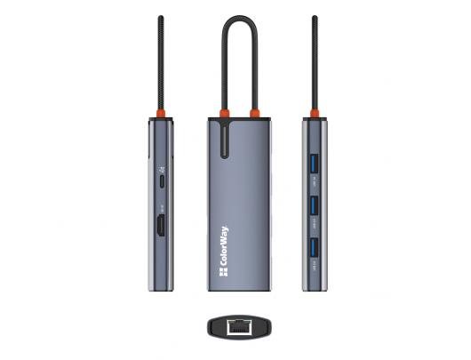 Jungčių stotelė ColorWay CW-HUB02, 100 W