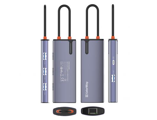 Jungčių stotelė ColorWay CW-HUB03, 100 W