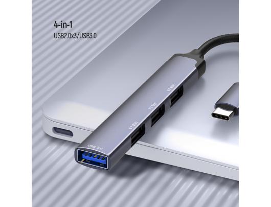 Jungčių stotelė ColorWay CW-HUB04, 4-in-1