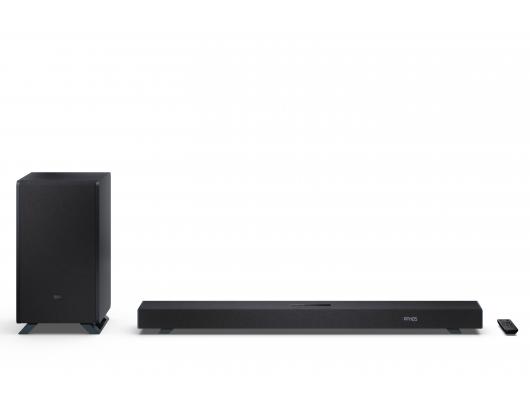 Garso sistema Sharp HT-SBW53121, 3.1.2 Dolby Atmos/DTS:X, 550 W, Bluetooth, belaidis ryšys, juoda