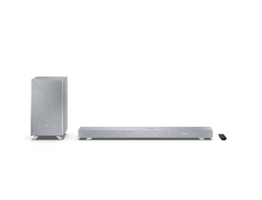 Garso sistema Sharp HT-SBW53121, 3.1.2 Dolby Atmos/DTS:X, 550 W, Bluetooth, belaidis žemų dažnių garsiakalbis, sidabrinė, belaidis ryšys