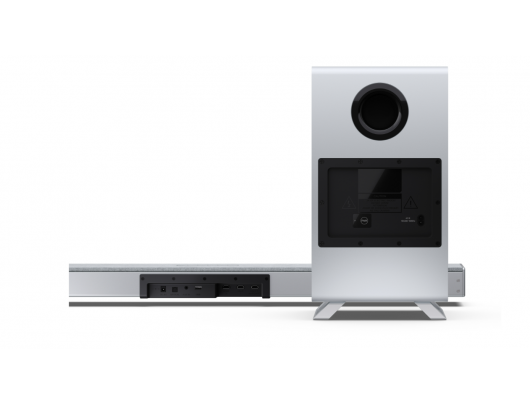 Garso sistema Sharp HT-SBW53121, 3.1.2 Dolby Atmos/DTS:X, 550 W, Bluetooth, belaidis žemų dažnių garsiakalbis, sidabrinė, belaidis ryšys
