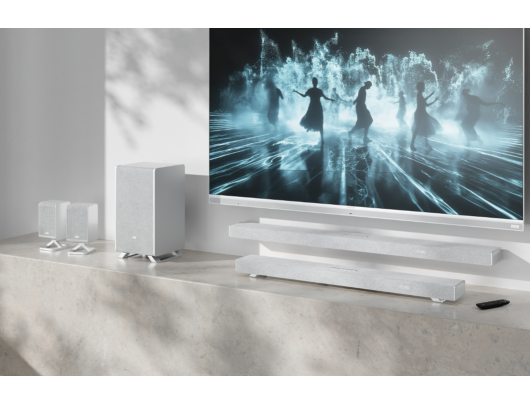 Garso sistema Sharp HT-SBW53121, 3.1.2 Dolby Atmos/DTS:X, 550 W, Bluetooth, belaidis žemų dažnių garsiakalbis, sidabrinė, belaidis ryšys