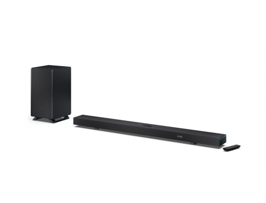 Garso sistema Sharp HT-SBW55121, 5.1.2 Dolby Atmos/DTS:X, 650 W, Bluetooth, belaidis ryšys, juoda