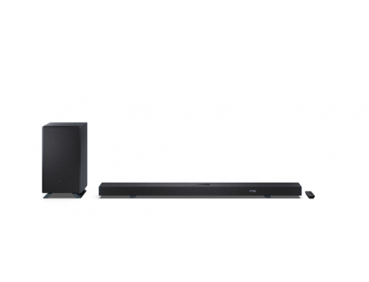 Garso sistema Sharp HT-SBW55121, 5.1.2 Dolby Atmos/DTS:X, 650 W, Bluetooth, belaidis ryšys, juoda