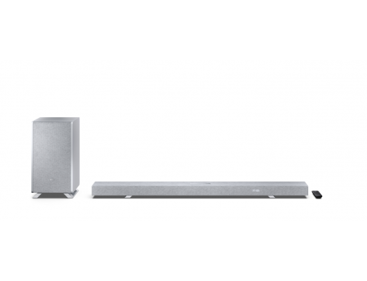 Garso sistema Sharp HT-SBW55121, 5.1.2 Dolby Atmos/DTS:X, 650 W, Bluetooth, belaidis ryšys, sidabrinė.