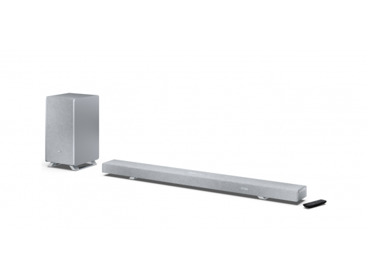 Garso sistema Sharp HT-SBW55121, 5.1.2 Dolby Atmos/DTS:X, 650 W, Bluetooth, belaidis ryšys, sidabrinė.
