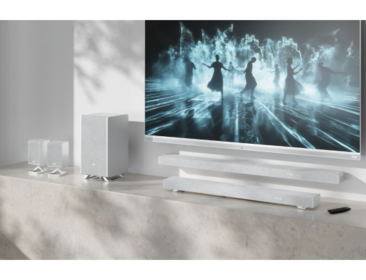 Galiniai garsiakalbiai Sharp HT-SPR52021, belaidis ryšys, 200 W, sidabriniai