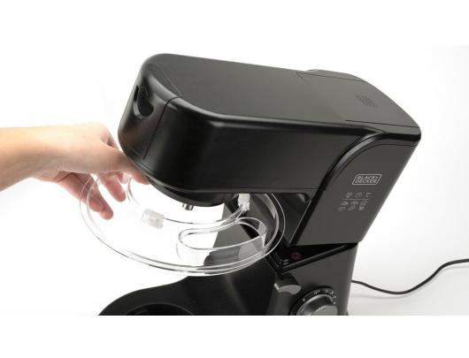 Virtuvinis kombainas Black & Decker ES9130080B, 1000 W, 8 greičio nustatymai, dubens talpa 5,2 litro, juoda