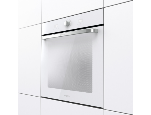 Orkaitė Gorenje BOS6737SYW, 77 L, elektrinė, AquaClean, mechaninis valdymas, garų funkcija, balta