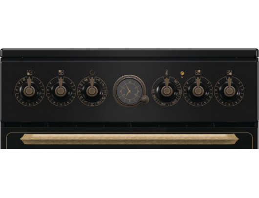 Viryklė Gorenje GECS5B70CLB, kaitlentė vitrokeraminė, orkaitė elektrinė, juoda.