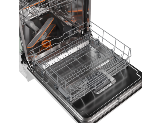 Indaplovė Gorenje GV16D5, pilnai integruota, plotis 59.8 cm, aukštis 81.6 cm, klasė D, Eco programa, talpa 16, juoda.