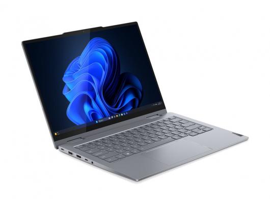 Nešiojamas kompiuteris Lenovo ThinkBook 14 G5, 2-in-1, Jutiklinis ekranas, WUXGA, Intel Core U5, 16GB DDR5, SSD 512GB, Windows 11 Pro, Bluetooth 5.3, Apšviesta klaviatūra.