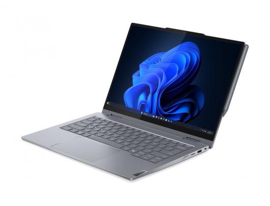 Nešiojamas kompiuteris Lenovo ThinkBook 14 G5, 2-in-1, Jutiklinis ekranas, WUXGA, Intel Core U5, 16GB DDR5, SSD 512GB, Windows 11 Pro, Bluetooth 5.3, Apšviesta klaviatūra.