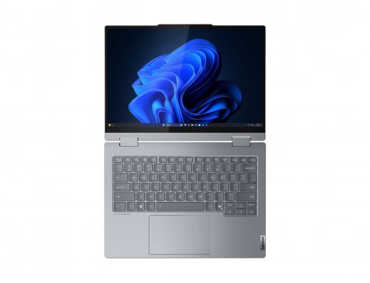 Nešiojamas kompiuteris Lenovo ThinkBook 14 2-in-1 G5, IPS, Jutiklinis ekranas, WUXGA, Intel Core U7, 32GB, 512GB, Windows 11 Pro, Bluetooth 5.3, Apšviesta klaviatūra, pilkas.