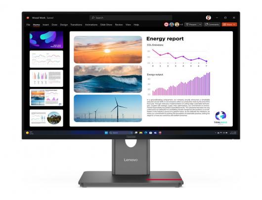 Monitorius Lenovo ThinkVision P24Q-40, IPS, QHD 2560x1440 120 Hz, HDMI, DisplayPort, aukščio reguliavimas, pasukimas, pasvirimas, 300 cd/m²