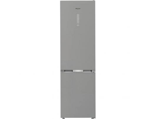 Šaldytuvas Whirlpool WHK 26402 XP4E, laisvai pastatomas, 203.5 cm, apačioje šaldiklis, 249/106 l, klasė E, sidabrinis.