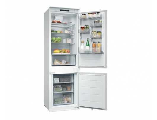 Šaldytuvas Candy ECNBQL3518EV, įmontuojamas, 177.3 cm, apačioje šaldiklis, šaldytuvo talpa 194 litrai, šaldiklio talpa 74 litrai, klasė E, baltas