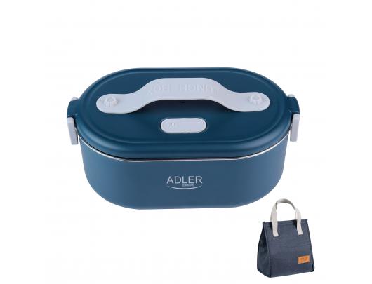 Šildoma pietų dėžutė Adler AD 4522, 0.8 L, plastikas/nerūdijantis plienas, mėlyna, su dangčiu