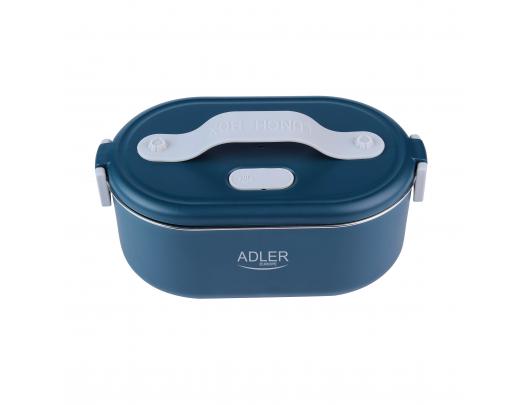 Šildoma pietų dėžutė Adler AD 4522, 0.8 L, plastikas/nerūdijantis plienas, mėlyna, su dangčiu