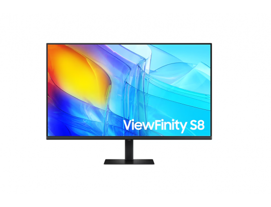 Monitorius Samsung ViewFinity S8, VA, UHD 3840x2160 60 Hz, 350 cd/m², HDMI, DisplayPort, aukščio, pasukimo (rotacija), pasvirimo reguliavimas