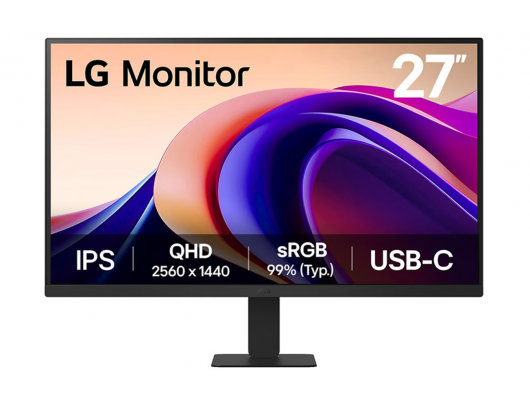 Monitorius LG 27U631A-B, 27 in, IPS, QHD 2560x1440 100 Hz, 250 cd/m², Tilt