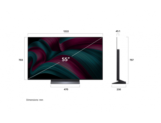 Televizorius LG OLED55C51LA, 55" 140 cm 4K UHD (2160p) webOS