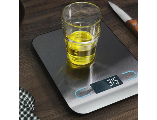 Virtuvės svarstyklės Cecotec CookControl, maksimali talpa 5 kg, gradacija 1 g, ekrano tipas LCD