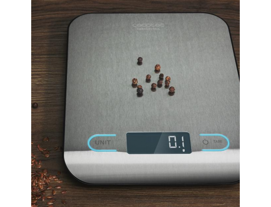 Virtuvės svarstyklės Cecotec CookControl, maksimali talpa 5 kg, gradacija 1 g, ekrano tipas LCD