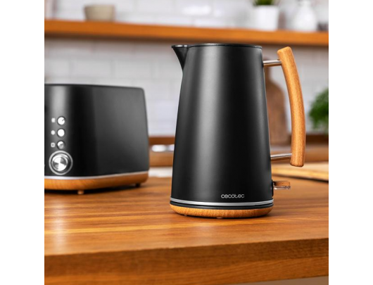 Virdulys Cecotec ThermoSense 400, elektrinis, 3000 W, 1.7 L, nerūdijantis plienas/BPA, 360° pasukama bazė, juodas.