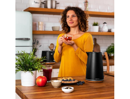 Virdulys Cecotec ThermoSense 400, elektrinis, 3000 W, 1.7 L, nerūdijantis plienas/BPA, 360° pasukama bazė, juodas.