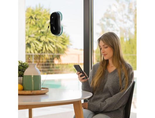 Langų valymo robotas Cecotec Conga Windroid 890 SprayWater Smart Connected T, su laidu, juodas