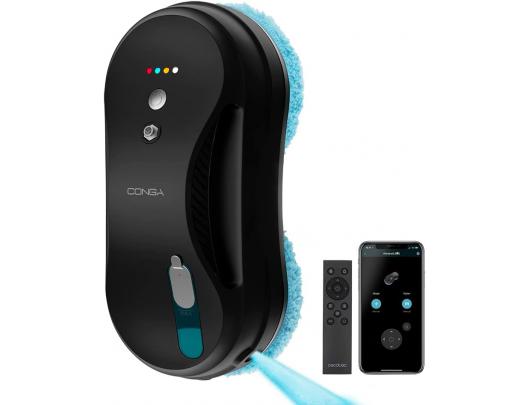 Langų valymo robotas Cecotec Conga Windroid 890 SprayWater Smart Connected T, su laidu, juodas