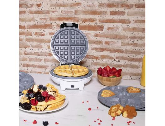Vaflinė Cecotec Fun Gofrestone 3in1, 700 W, 3 kepiniai, vafliai/keksiukai/spurgos, balta
