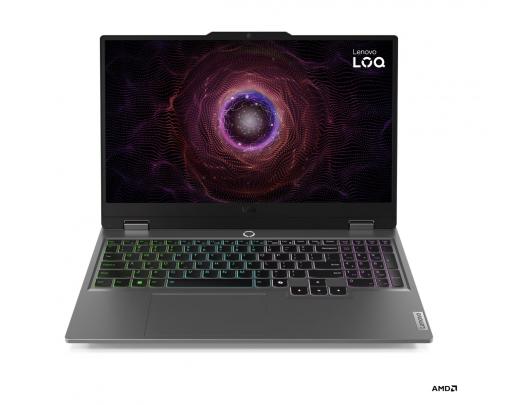 Nešiojamas kompiuteris Lenovo LOQ 15ARP9, 15.6 FHD AMD R7 7435HS/24GB/512GB/NVIDIA GF RTX 4050 6GB/WIN11 Home/ENG apšviesta klaviatūra, pilkas