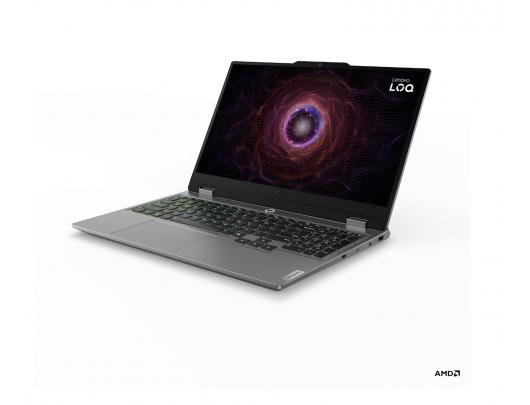 Nešiojamas kompiuteris Lenovo LOQ 15ARP9, 15.6 FHD AMD R7 7435HS/24GB/512GB/NVIDIA GF RTX 4050 6GB/WIN11 Home/ENG apšviesta klaviatūra, pilkas