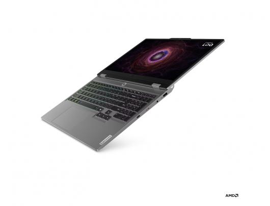Nešiojamas kompiuteris Lenovo LOQ 15ARP9, 15.6 FHD AMD R7 7435HS/24GB/512GB/NVIDIA GF RTX 4050 6GB/WIN11 Home/ENG apšviesta klaviatūra, pilkas