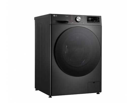 Skalbyklė-džiovyklė LG F4DR711S2BA, A/D, priekinis pakrovimas, 11 kg, 1400 RPM, 57x60 cm, TFT ekranas, džiovinimas 6 kg, garų funkcija, Wi-Fi, juoda.