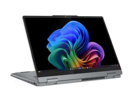 Nešiojamas kompiuteris Lenovo IdeaPad 5, 2-in-1, 14Q8X9 Touch, 14 WUXGA, Snapdragon X, X1-26-100/16GB/512GB/Qualcomm Adreno GPU/WIN11 Home/Nordic apšviesta klaviatūra, pilkas.