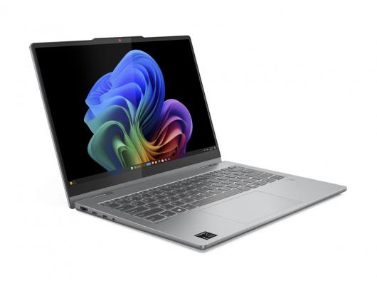 Nešiojamas kompiuteris Lenovo IdeaPad 5, 2-in-1, 14Q8X9 Touch, 14 WUXGA, Snapdragon X, X1-26-100/16GB/512GB/Qualcomm Adreno GPU/WIN11 Home/Nordic apšviesta klaviatūra, pilkas.