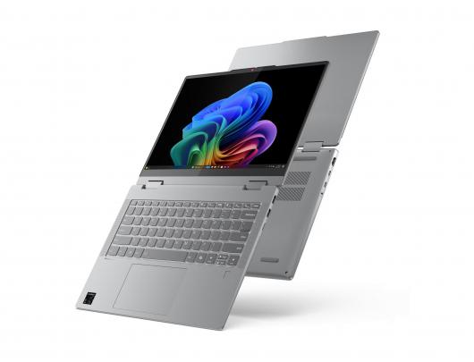 Nešiojamas kompiuteris Lenovo IdeaPad 5, 2-in-1, 14Q8X9 Touch, 14 WUXGA, Snapdragon X, X1-26-100/16GB/512GB/Qualcomm Adreno GPU/WIN11 Home/Nordic apšviesta klaviatūra, pilkas.