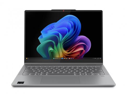Nešiojamas kompiuteris Lenovo IdeaPad 5, 2-in-1, 14Q8X9 Touch, 14 WUXGA, Snapdragon X, X1-26-100/16GB/512GB/Qualcomm Adreno GPU/WIN11 Home/Nordic apšviesta klaviatūra, pilkas.