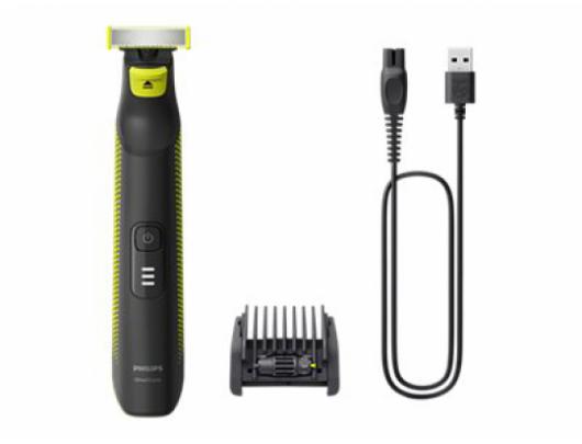 Plaukų kirpimo mašinėlė Philips OneBlade Pro QP6506/15, reguliuojamas 5-in-1 šukos, naudojimas šlapiu ir sausu būdu, LED skaitmeninis ekranas