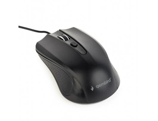 Pelė Gembird MUS-4B-01L, laidinė, USB, juoda