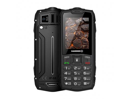 Telefonas HAMMER ROCK LTE, Dual SIM 2.4" IPS 240x320/128MB/48MB RAM/microSD/LTE, juodas